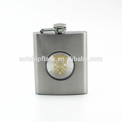 wholesale men stainless steel pocket metal hip flask