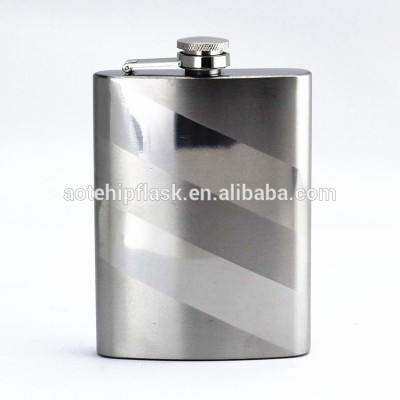 8 oz alcohol stainless steel hip flask